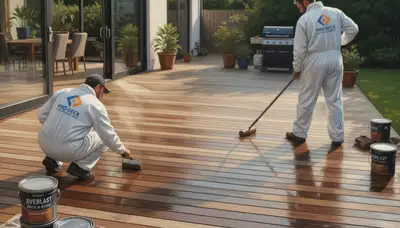 San Mateo, CA deck painting by professional painters restoring wood deck protection and curb appeal