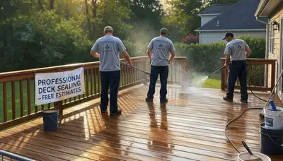 San Mateo, CA deck sealing by San Mateo Paint Pros protects wood from moisture and UV damage