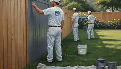 Fence painting in San Mateo, CA by San Mateo Paint Pros for coastal protection and curb appeal