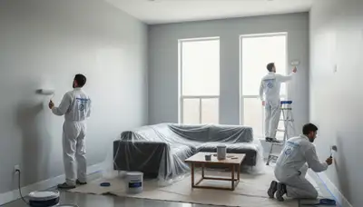 Interior house painting in San Mateo, CA by San Mateo Paint Pros for Bay Area homes
