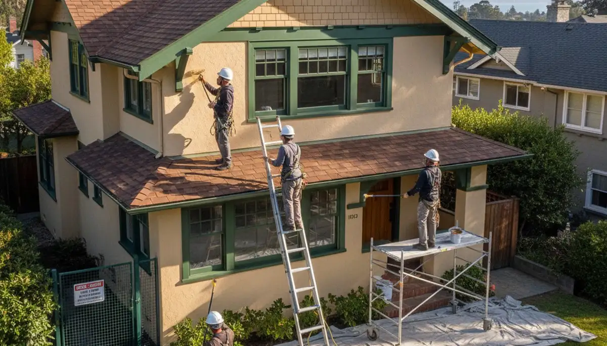 Professional house painting service in San Mateo, CA for interior and exterior homes