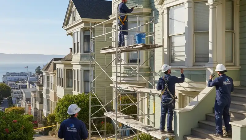 San Mateo, CA painters providing professional interior and exterior painting services