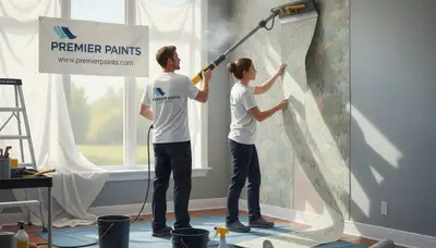 Wallpaper removal service in San Mateo, CA for clean wall prep before painting