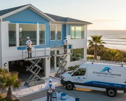Exterior painting for coastal homes in San Mateo, CA by professional painters